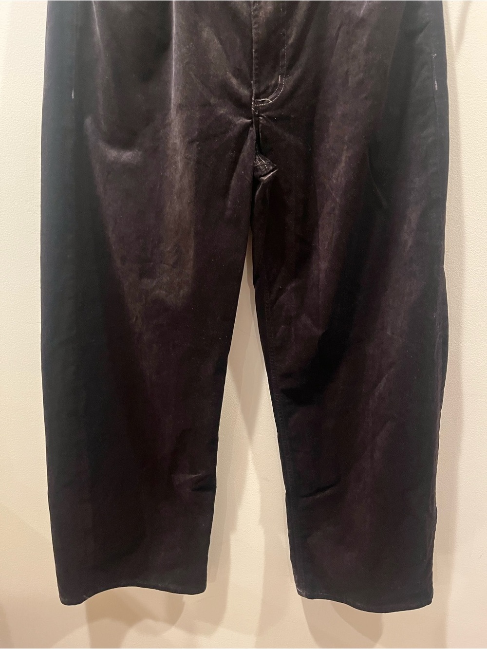 NEW Citizens of Humanity Ayla Baggy Wide-Leg Velvet Jeans in Espresso, Size 30 - Picture 3 of 7